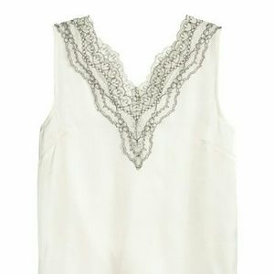 H&M Lace V Neck Camisole Top 2/$14